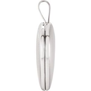 Sterling Silver 16x15.75 mm Cross Heart Locket