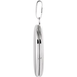 Sterling Silver 28.9x16 mm Oval Locket