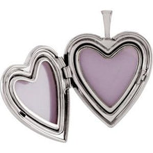Load image into Gallery viewer, Heart Locket with Cross &amp; Dove
