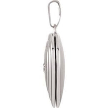 Load image into Gallery viewer, Sterling Silver 15 mm .010 CTW Diamond Heart Locket
