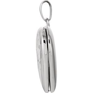Sterling Silver 22.25x16 mm Heart Shape Locket