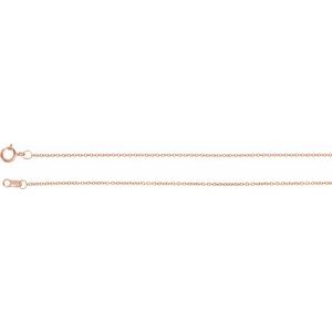 14K Rose Gold-Filled 1 mm Solid Cable 18