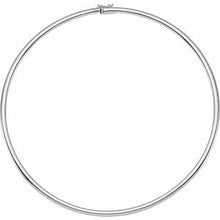 Load image into Gallery viewer, 14K White 4 mm Omega 18&quot; Chain
