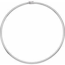 Load image into Gallery viewer, 14K White 4 mm Omega 16&quot; Chain
