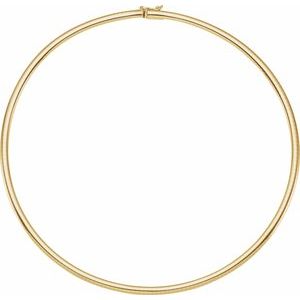 4 mm Omega Chain with Box Clasp