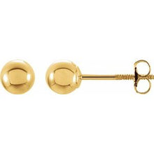 Charger l&#39;image dans la galerie, 14K Yellow 6 mm Ball Stud Earrings
