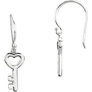 Petite Key Earrings