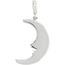 Load image into Gallery viewer, Sterling Silver Petite Crescent Moon Charm
