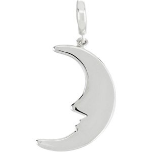 Sterling Silver Petite Crescent Moon Charm