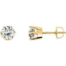 Load image into Gallery viewer, 14K Yellow 2 CTW Diamond Threaded Post Stud Earrings
