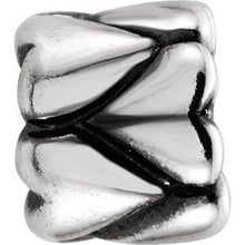 Load image into Gallery viewer, Sterling Silver Kera¬Æ Heart Accented Bead
