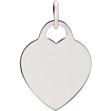 Charger l&#39;image dans la galerie, Sterling Silver 26.83x20.51 mm Heart Charm
