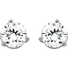 Load image into Gallery viewer, Round 3-Prong Stud Earrings
