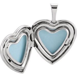 Enameled Roses & Cross Heart Locket 