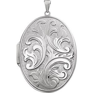 Sterling Silver Oval Locket