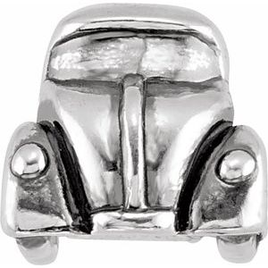 Sterling Silver 15x10.75 mm Beadle Bug Car Bead