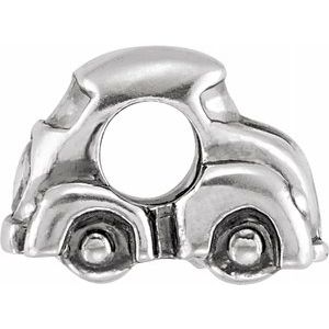 Sterling Silver 15x10.75 mm Beadle Bug Car Bead