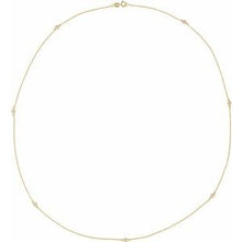 Load image into Gallery viewer, 14K Yellow 1 5/8 CTW Lab-Grown Diamond 7-Station 24&quot; Necklace

