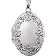 Load image into Gallery viewer, Design-Engraved Oval Locket
