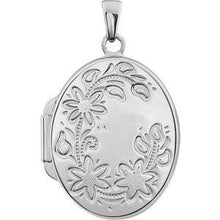 Load image into Gallery viewer, Sterling Silver Oval Locket
