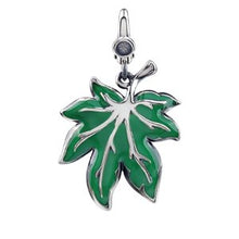 Load image into Gallery viewer, Enamel Leaf Charm
