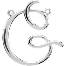 Load image into Gallery viewer, Sterling Silver Script Initial G 16&quot; Necklace

