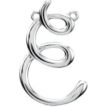 Load image into Gallery viewer, Sterling Silver Script Initial E 16&quot; Necklace
