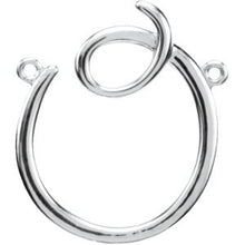 Load image into Gallery viewer, Sterling Silver Script Initial O 16&quot; Necklace
