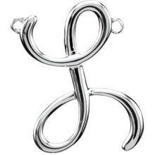 Load image into Gallery viewer, Sterling Silver Script Initial L 16&quot; Necklace
