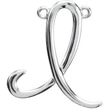 Load image into Gallery viewer, Sterling Silver Script Initial I 16&quot; Necklace
