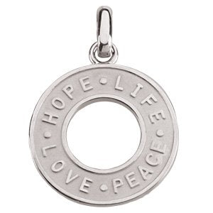 Hope, Life, Love & Peace Pendant