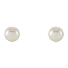 Load image into Gallery viewer, 14K Yellow Freshwater Cultured Pearl Earrings
