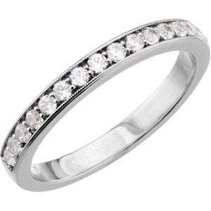Accented Engagement Ring or Band