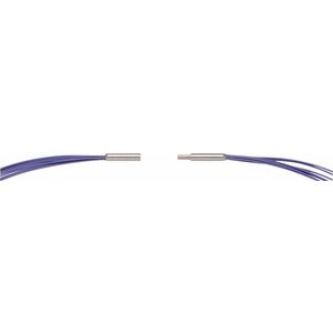 .38 mm Stainless Steel/Purple-Coated 7-Strand Chain 