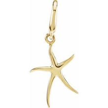 Load image into Gallery viewer, Gold Fashion Starfish Charm
