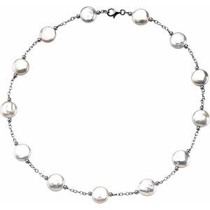 Coin Pearl Necklace or Bracelet