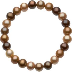 Freshwater Cultured Dyed Chocolate Pearl Stretch Bracelet