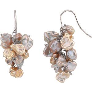 Freshwater Keshi Cultured Pearl Earrings