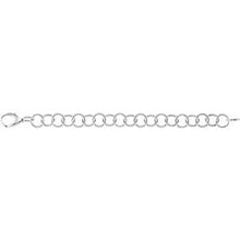 Load image into Gallery viewer, Sterling Silver 12 mm Ring Link 8&quot; Chain
