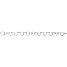 Charger l&#39;image dans la galerie, Sterling Silver 12 mm Ring Link 18&quot; Chain
