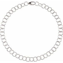 Charger l&#39;image dans la galerie, Sterling Silver 12 mm Ring Link 18&quot; Chain
