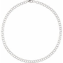 Load image into Gallery viewer, 6.25 mm Sterling Silver Ring Link Chain 
