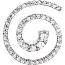 Load image into Gallery viewer, 18K Yellow 1 1/8 CTW Diamond Spiral Journey Pendant
