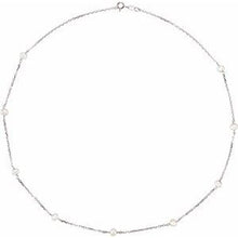 Load image into Gallery viewer, Pearl Station Necklace or Bracelet 
