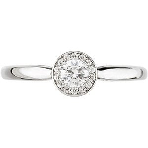 Halo-Style Engagement Ring 