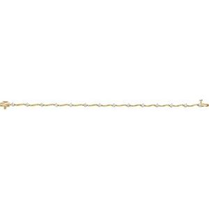 14K Yellow 1 CTW Diamond Line Bracelet