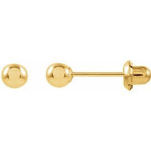 Load image into Gallery viewer, 14K Yellow 4 mm Ball Stud Piercing Earrings
