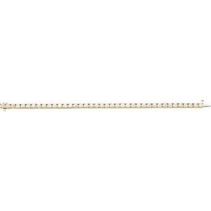18K Yellow 10 1/2 CTW Diamond Line 7 1/4" Bracelet