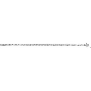 14K White 3/4 CTW Diamond Line 7.25" Bracelet