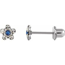 Load image into Gallery viewer, Stainless Steel Imitation Crystal Piercing Earrings
